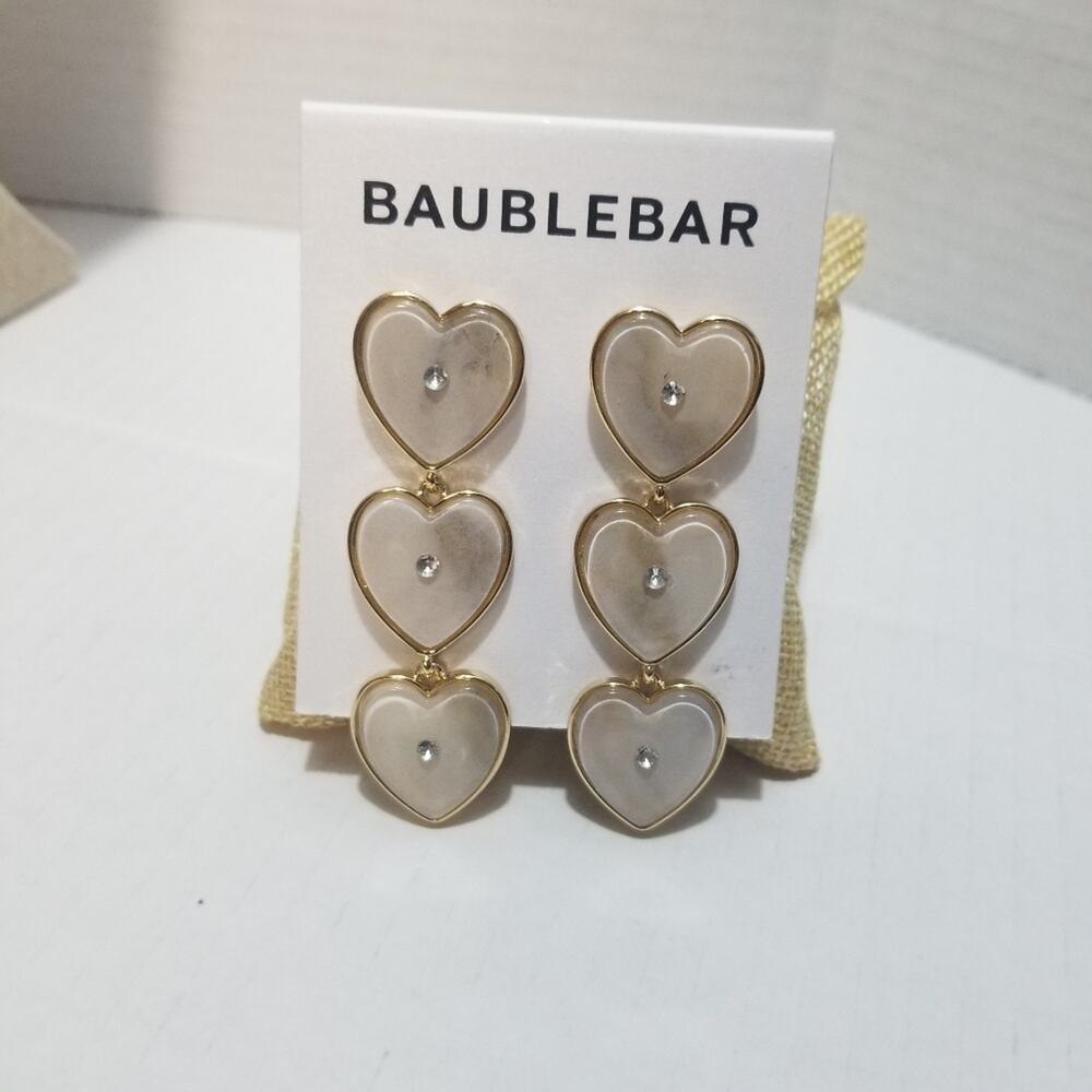 Baublebar heart shaped earrings
